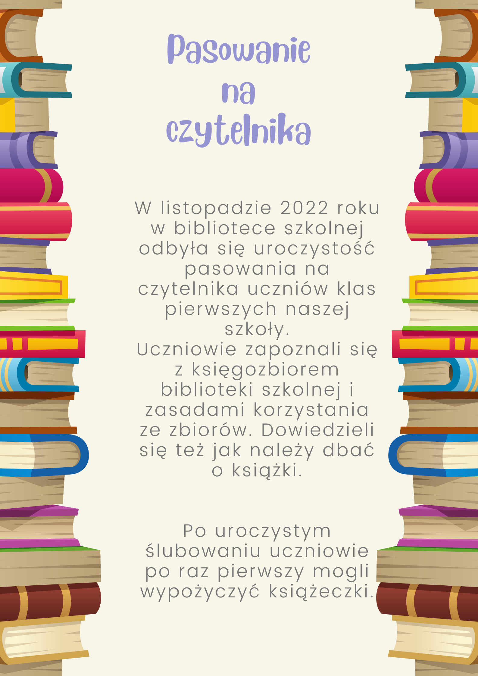 Orange Yellow Books Illustration Library Rules School Poster 6