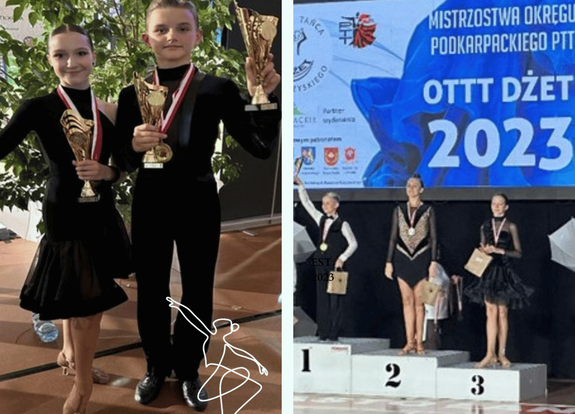 Black and White Simple Square Dance Logo